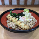 そばの神田 東一屋 - アサソバビンボー！  
      冷やし朝そば＋ちくわ天！