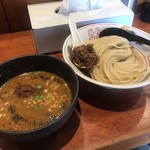 麺処ほん田 - 坦々つけ麺 中盛＋辛いひき肉