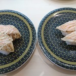 はま寿司 - 炙りとろサーモン２、全て税込み97円(平日値段)