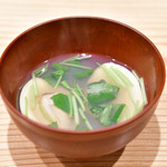 酒庵 きん助 - お通し（2品目）：蛤のお吸い物