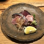 刺身盛り　カツオ・鯖・金目・鰺