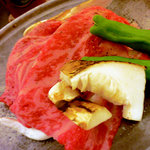 里湯昔話・雄山荘 - -焼物- 近江牛蒸し焼き。