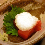 里湯昔話・雄山荘 - まぐろの山かけ