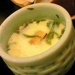 里湯昔話・雄山荘 - 穴子入り茶碗蒸し。