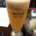 沖縄料理・島酒場 がらくた - シークワーサー生ビール。