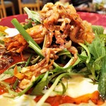 自然派中華 クイジン - 桜海老と脱皮海老入りクリーミー冷やし豆乳担々麺　