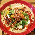 自然派中華 クイジン - 桜海老と脱皮海老入りクリーミー冷やし豆乳担々麺　