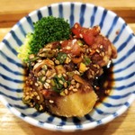 自然派中華 クイジン - 季節の麺セット　大黒政宗の酒粕と猪肉とピリ辛味噌ラーメン 超辣　 副菜 油淋鶏　