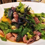 自然派中華 クイジン - ホタルイカと菜の花､桜麺の和えそば