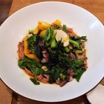 自然派中華 クイジン - ホタルイカと菜の花､桜麺の和えそば