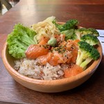 Salmon Samurai - ポケ生・柚子梅ご飯・ブロッコリー