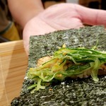 すし人　酒伊 - 関西風 穴子は海苔巻きでいただきます