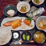 Sakeyama Masuo Shouten - 特製朝定食（ご飯大盛り）