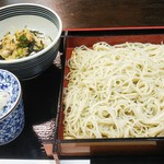 いってつ - もりソバと小あさり丼でセット価格970円税込。