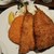 だん家 - アジフライと野菜コロッケ アツアツでした