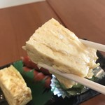 お寿司屋さんの卵焼き - ふかふかの美味しい卵焼きです(2019.6.15)