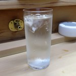 家庭料理 小川 - 蔓無源氏 水割り