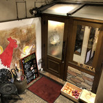 タヴェルナ メッシーナ - 地下のお店の入口