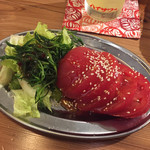 Shoubai Hanjou Beniyachou Paradaisu - せんべろセットからの選べるおつまみ♪
                        おかひじきとトマトのサラダ
