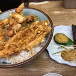 豊野丼 - いか天丼