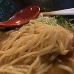 麺s慶 - どっ鶏白湯 麺アップ