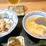 ゴマ豆腐としめじのおからアップ