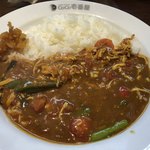 カレーハウス ＣｏＣｏ壱番屋 - チキンと夏野菜カレーご飯200グラム。