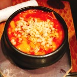 韓花 - トマトとチーズのトッポッギフォンデュ
