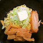 Ajino Tentoku - 油そば(醤油)にメンマ、バター！