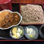 Echigo Soba Atago Tei - カツカレーセット そば7波 1160円