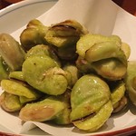 定食サトウ - 揚げ空豆540円