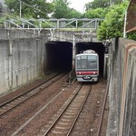 光村 - 交通機関「清水駅」に向かう