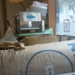 中華蕎麦 とみ田 - ＰＢ粉「心の味」が置いてある製麺室