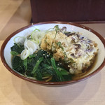 そばの神田 東一屋 - イカゲソビンボー！  
      朝そば＋ゲソかき揚げ！