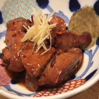 博多美食と日本酒　響喜 - 鶏肝の生姜煮