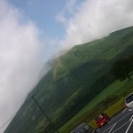 大山まきば みるくの里 - 駐車場から撮った大山
