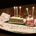 焼肉 大河 - バースデーケーキ