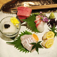 神戸牛 しゃぶしゃぶ おもき 離れ 銀座店 - 伊勢鮮魚５点盛り