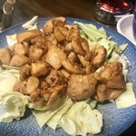 遊酒食堂 宇都宮 - 柚子胡椒風味の鶏肉炒め