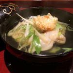 二条城ふる田 - 3.椀替:ぐじ煮麺('19.2月下旬)