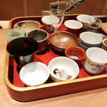 二条城ふる田 - お猪口いろいろ('19.2月下旬)