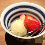 二条城ふる田 - 11.まりひめイチゴとアイス('19.2月下旬)
