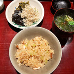 二条城ふる田 - 10.桜鱒とフキのご飯 留椀 香の物