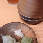 手打そば もり - 薬味たち