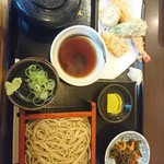 そば処 大阪屋 - 上そば定食1200円