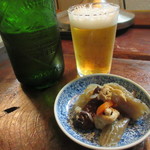 TAHOE - お通しとハートランドビール