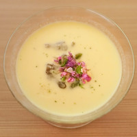 日本料理 晴山 - とうもろこしじゅんさいのスープ