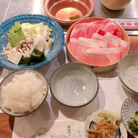 しゃぶしゃぶ 山笑ふ 表参道店 - ◆おすすめランチB 1,944円(税込み)
                    (国産牛ロース70g＋米澤豚一番育ちロース70g)