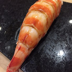 鮨 心白 - 車海老です　型の良い大振りの海老でした　食べ応えがあります