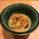 すし岩瀬 - 海鼠卵とゲソ